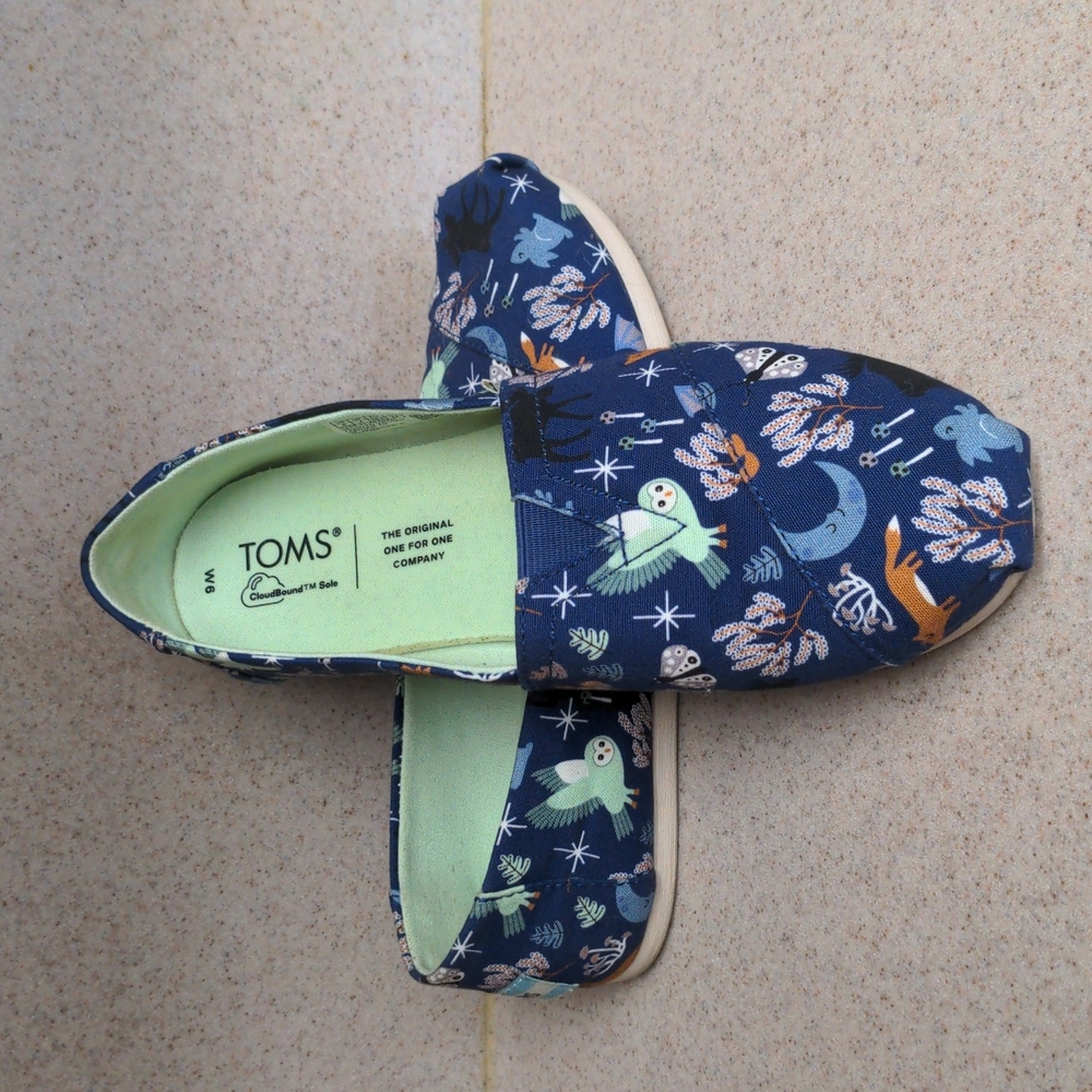 Toms Alpargata Woodland Creatures Slip Ons